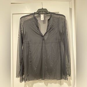 Wolford A-line Sheer Blouse: M